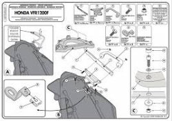 Honda VFR 1200 F (10 > 16) Arka Çanta Taşıyıcısı (Kappa KZ267