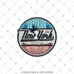 Mr. Sticker VTR22 New York Motor Yarışı Yazılı Etiketi