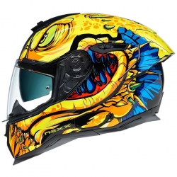 Nexx SX.100R Abisal Kapalı Kask (Sarı-Mavi)