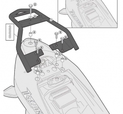 Kappa Kr3103 Suzukı Inazuma 250 (12-16) Arka Çanta Taşıyıcı