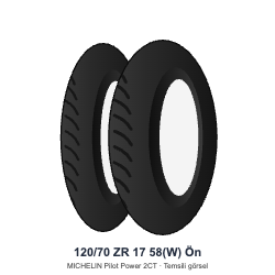 120/70 ZR 17	58(W)	Ön Lastik - MICHELIN Pilot Power 2CT