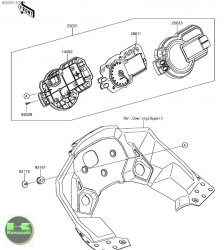 15-18 kawasaki versys 1000 gösterge camı versys 1000 kilometre camı sıfır orıjınaldir  25023-0105 