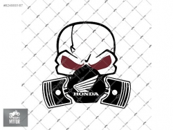 Mr.Sticker RFHLM34 Reflektif Honda Kurukafa Sticker
