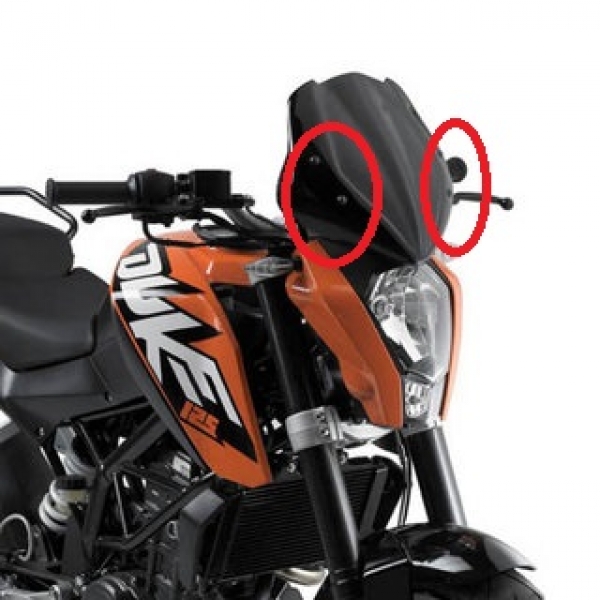 GIVI A7701A KTM DUKE 125-200-390 (11-16) RÜZGAR SİPERLİK BAĞLANTISI