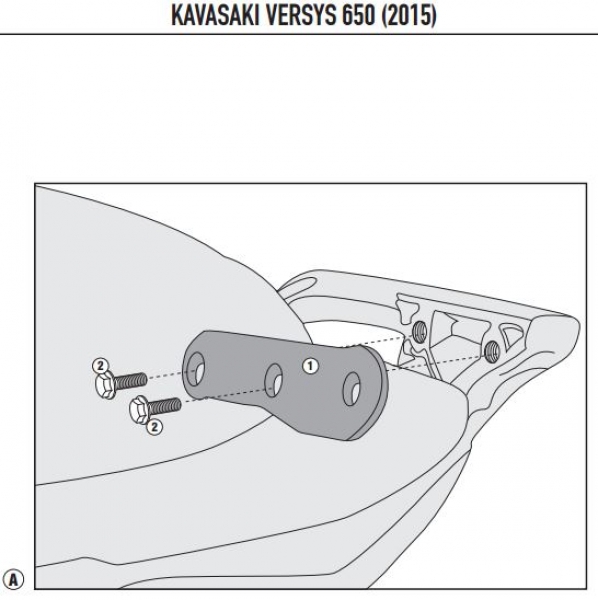 KAPPA 4114KITK KAWASAKI VERSYS 650 (15-19) YAN ÇANTA TAŞIYICI BAĞLANTI KITI