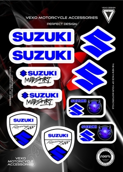 VEXO X24 SUZUKI STICKER SET MAVI