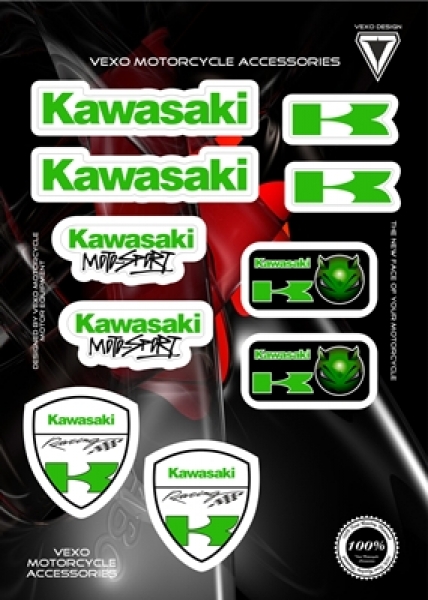 VEXO X25 KAWASAKI STICKER SET