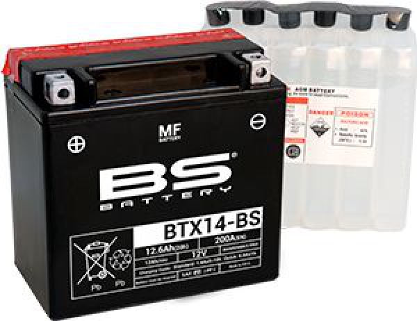 BS MF-BTX14-BS Motosiklet Aküsü
