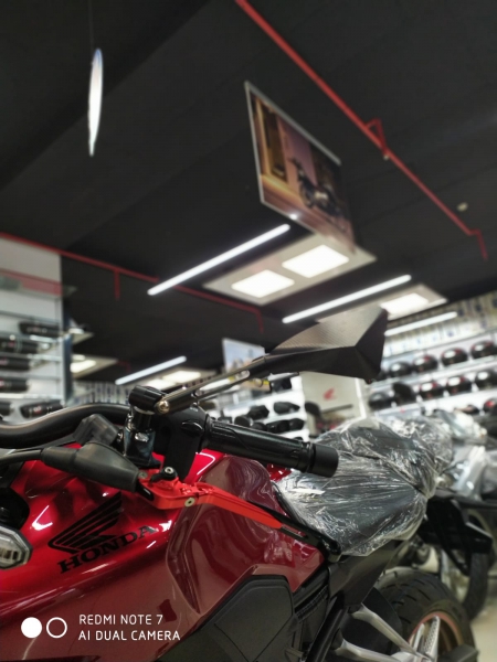 Honda Cb 250 Üçgen Ayna Seti Siyah