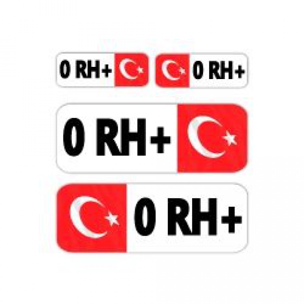 Mr.Sticker BT02 - 0RH+P Kan Grubu Sticker