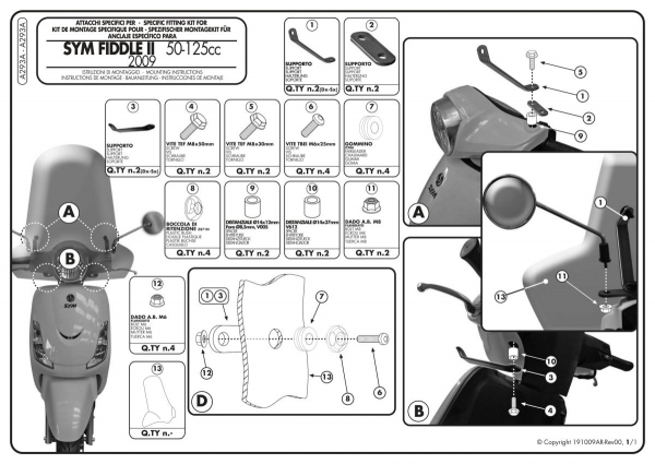 Givi A293A Kit Bağlantı