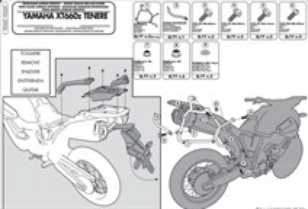 Kappa Kl363 Yamaha Xt 660Z Tenere (08-16) Yan Çanta Taşıyıcı