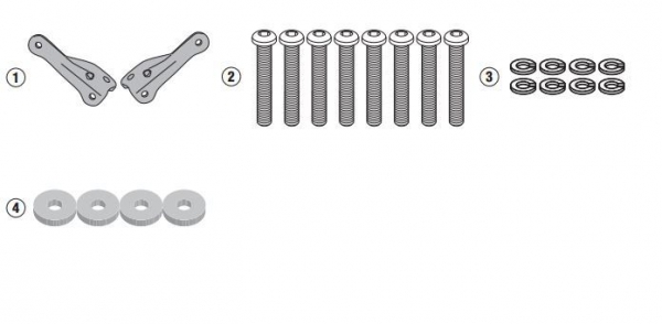 Honda CB 650 R (19) Yan Çanta Taşıyıcı Bağlantı Kiti (Givi 1173KIT)