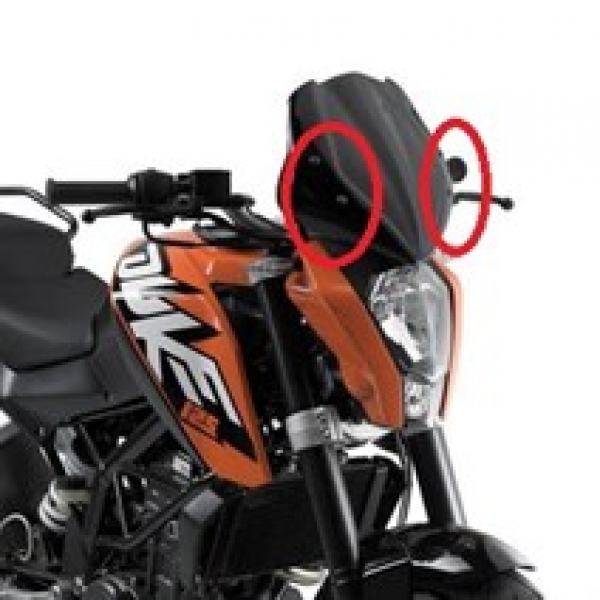 Givi A7701A Ktm Duke 125-200-390 (11-16) Rüzgar Siperlik Baglantısı