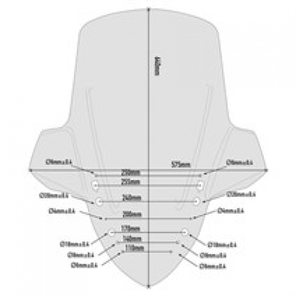Givi D2138S Yamaha X-Max 300 (17-18) Rüzgar Siperlik