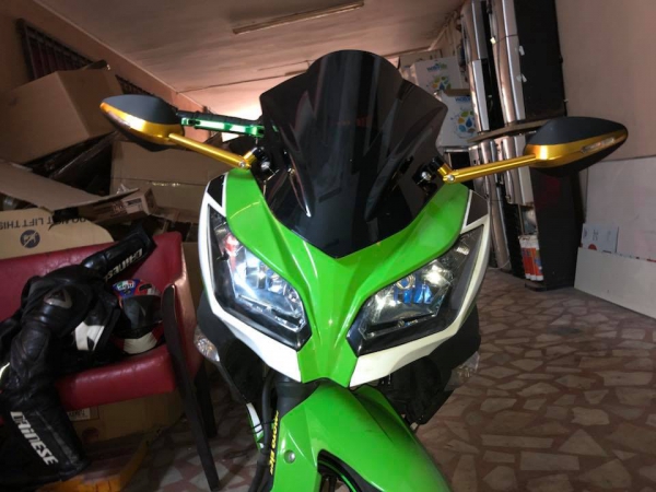 Kawasaki Ninja 300 Rizoma Series Cnc Ayna Gold