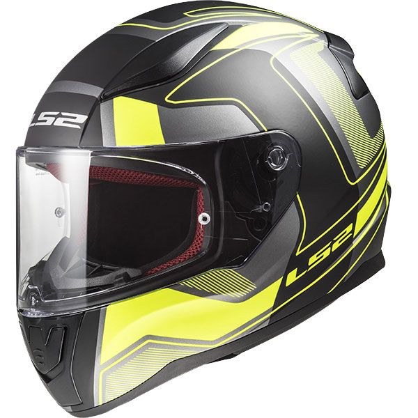 LS2 FF353 Rapid Carrera Kapalı Kask (Mat Siyah-Neon Sarı)