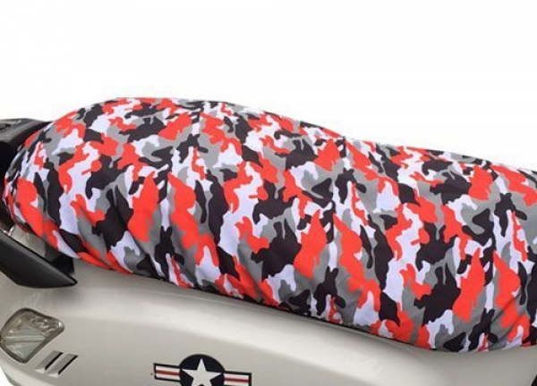 Loco Active Scooter Sele Örtüsü / Yağmurluğu (Kırmızı Desenli)