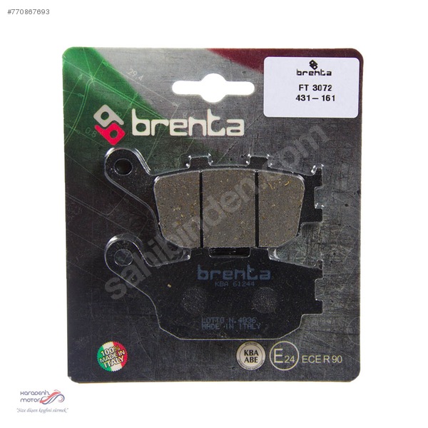 Honda CBF 600 arka fren balatası ABS li brenta organik balata