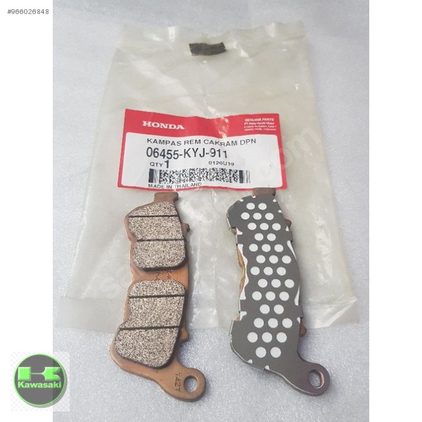 HONDA NC 700 İNTEGRA ÖN BALATA NC 750 İNTEGRA ÖN BALATA ORIJINAL  06455-kyj-911