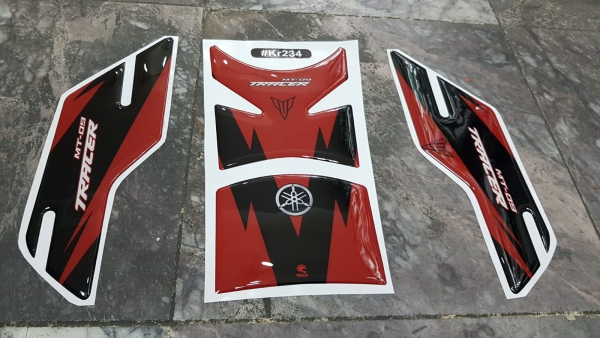 Yamaha Mt 09 Tracer Lava Red Özel Tank Pad Seti