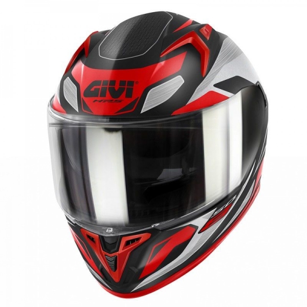 Givi 50.8 Brave Kapalı Kask (Mat Siyah-Titanyum-Kırmızı)