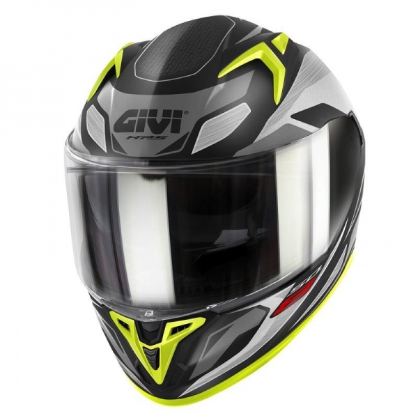 Givi 50.8 Brave Kapalı Kask (Mat Siyah-Titanyum-Sarı)