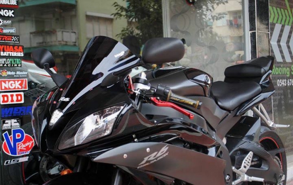 Yamaha R6 2006-2016 Red Kısa Manet