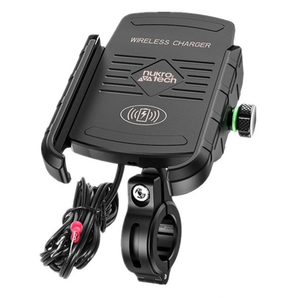 Nukrotech SF Wireless Şarjlı Motosiklet Telefon Tutucu