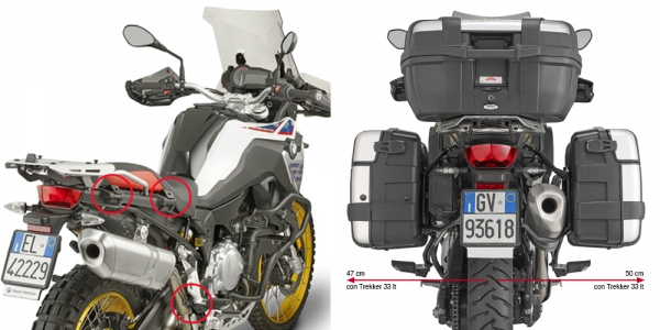 GIVI PLR5127 BMW F750GS - F850GS (18-19) - F850GS ADVENTURE (19) YAN ÇANTA TAŞIYICI