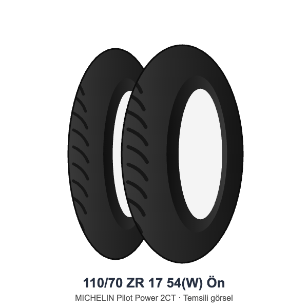 110/70 ZR 17	54(W)	Ön Lastik - MICHELIN Pilot Power 2CT