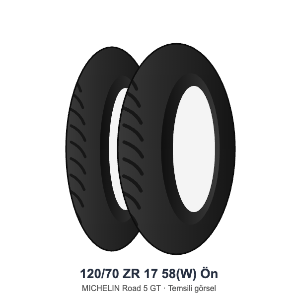 120/70 ZR 17 58(W) Ön Lastik - MICHELIN Road 5 GT