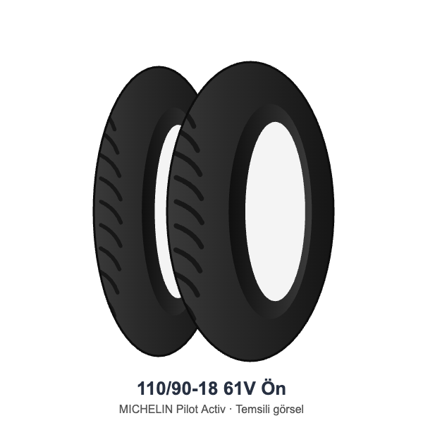 110/90-18 61V Ön Lastik - MICHELIN Pilot Activ