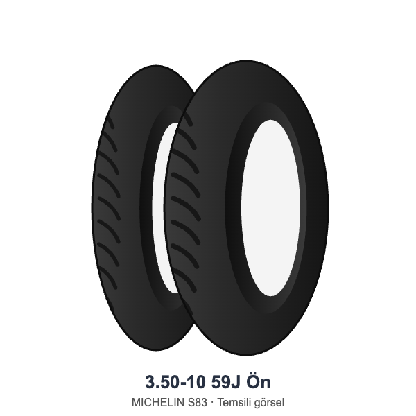 3.50-10	59J	Ön  Lastik - MICHELIN S83