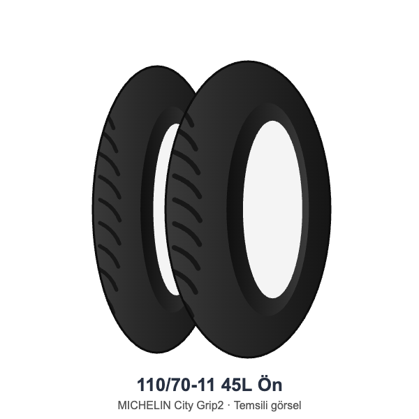 110/70-11	45L	Ön Lastik - MICHELIN City Grip2