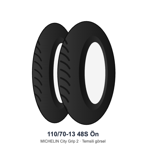 110/70-13	48S	Ön Lastik - MICHELIN City Grip 2