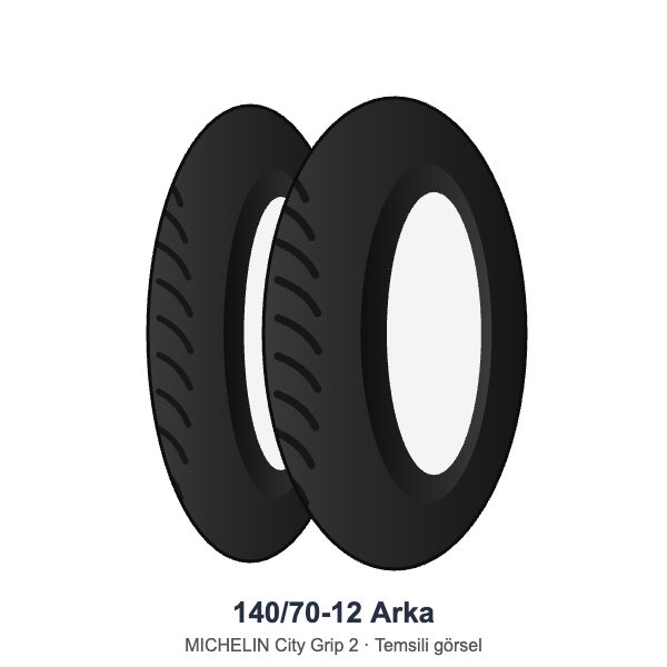 Michelin 140/70-12 City Grip 2 Arka Lastik