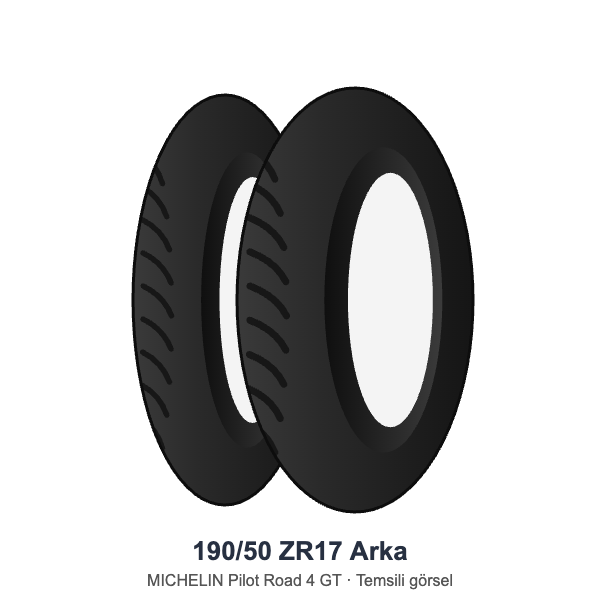 Michelin 190/50 ZR17 Arka Lastik Pilot Road 4 GT