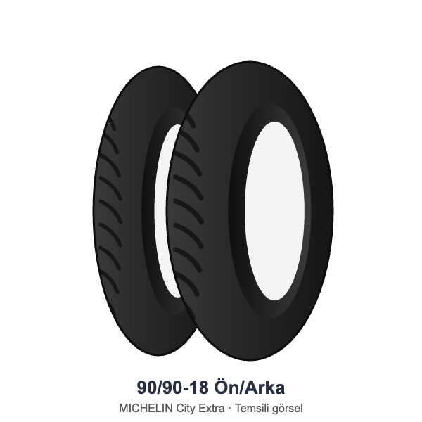 Michelin 90/90-18 City Extra Ön veya Arka Lastik