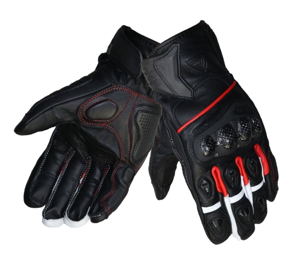 Vexo Extreme Yazlık Deri Eldiven (Kırmızı-Siyah)