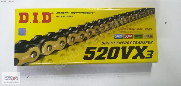 BMW F 650 GS DID 520 Vx3 Motorsiklet Zinciri 112 bakla