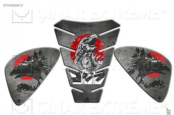Godzilla Dinosaur Tank Pad & Yan Pad Seti