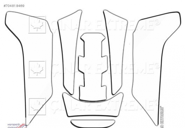 Honda NC750 X Şeffaf Tank Pad & Yan Pad Seti Full Koruma
