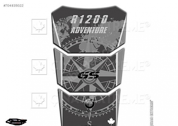 BMW R1200 Adventure Black Edition Tankpad