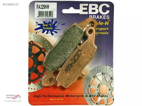 Kawasaki VN 800 Vulcan ön fren balatası EBC FA229HH sinterli bal
