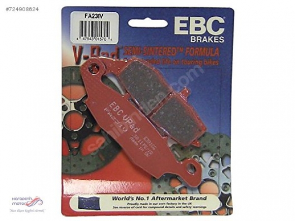 Suzuki SV650A ön fren balatası sağ EBC FA231V yarı sinterli bala