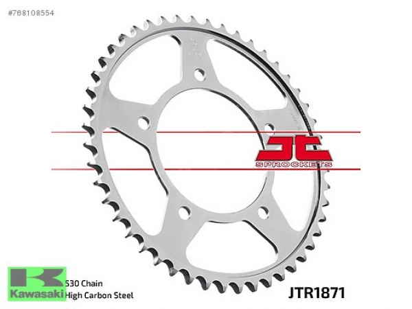 JTR1871.48 YAMAHA R6 ARKA DİŞLİ YZF R6 ARKA DİŞLİ 99-02 MODEL