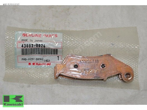 KLX 450 ÖN FREN BALATASI KX 250 ÖN FREN BALATASI ORIJINAL   KAWASAKİ GUNCEL SATIŞ FİYATI 570 TL DİR KAMPANYA FİYATI 250 TL DİR EBC BALATA FİYATINA ORIJINAL BALATA