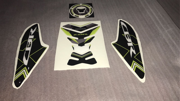 Honda Cbr 650F Neon Sarı Özel Tank Pad Seti